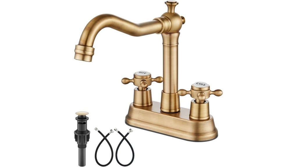 antique brass bathroom faucet