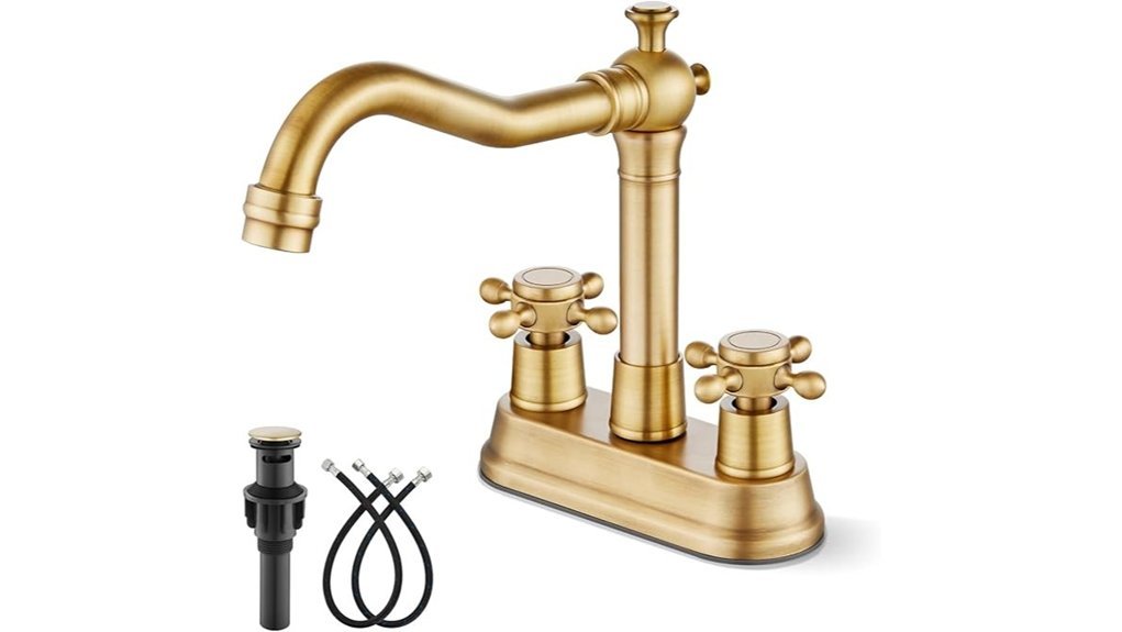 antique brass bathroom faucet