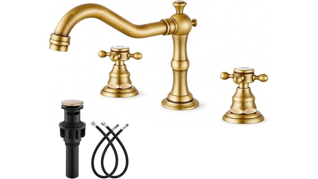 antique brass bathroom faucet