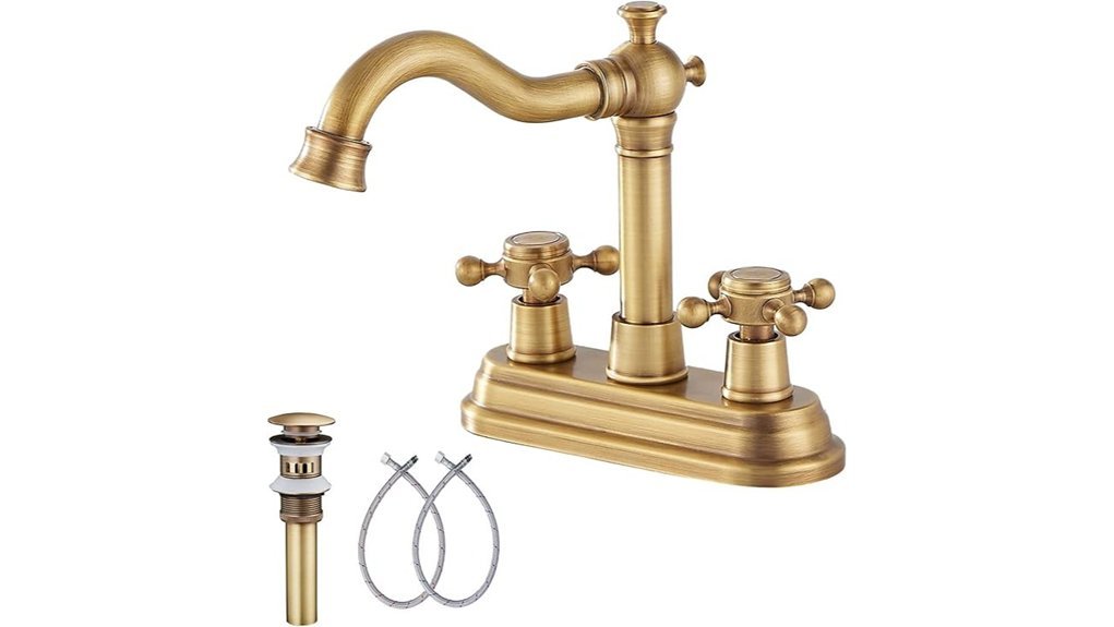 antique brass bathroom fixture