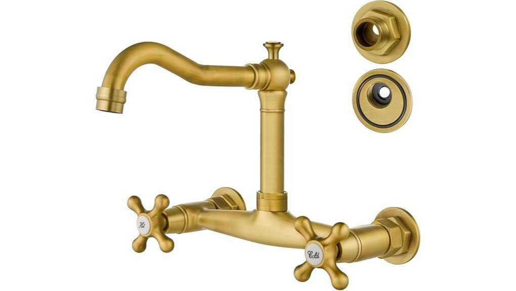 antique brass kitchen faucet