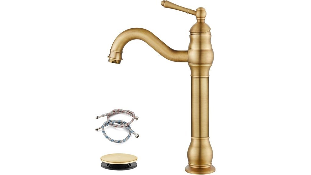 antique brass sink faucet