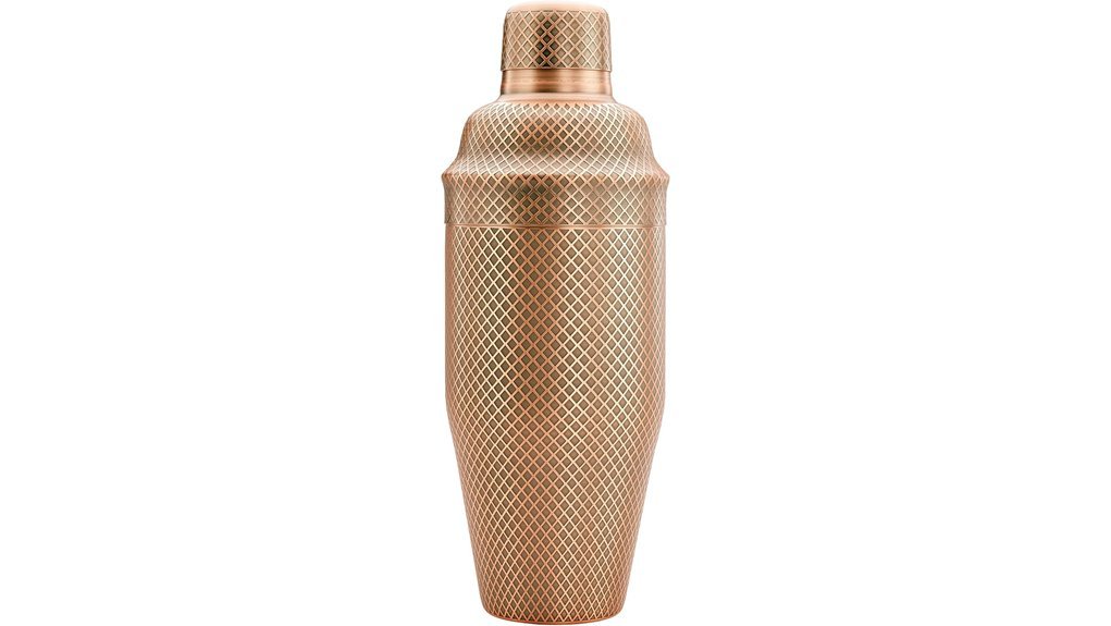 antique copper cocktail shaker