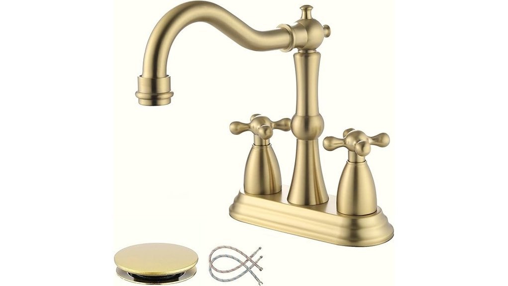 antique gold bathroom faucet