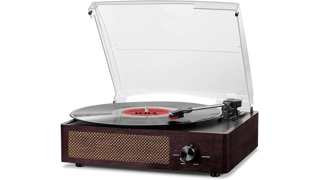 bluetooth retro vinyl player