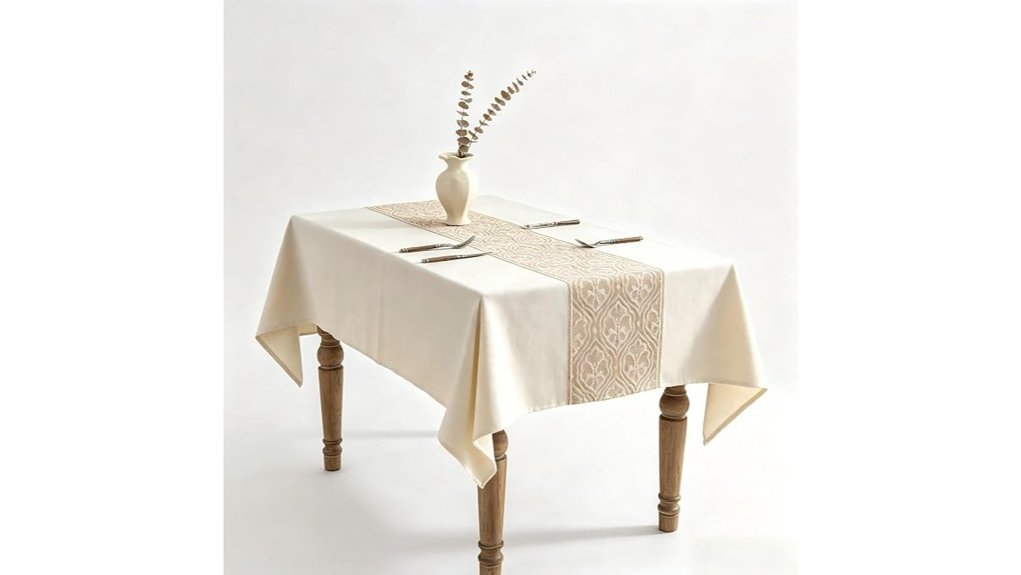 boho geometric spillproof tablecloth