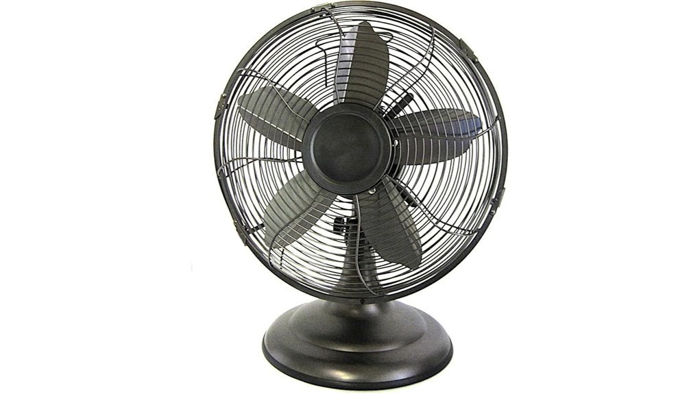 bronze retro table fan