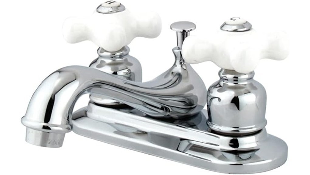 chrome lavatory faucet design