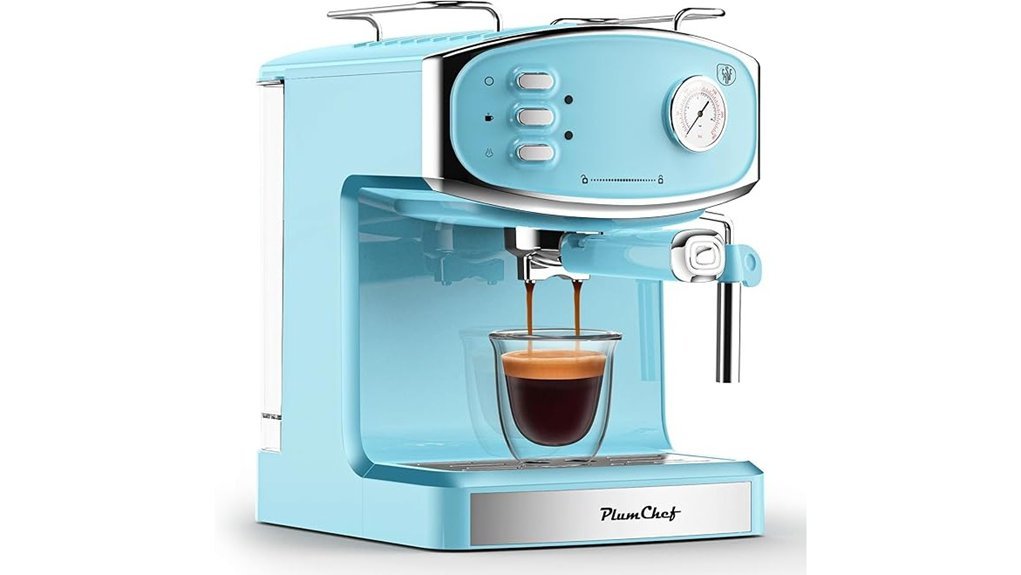 classic espresso maker setup