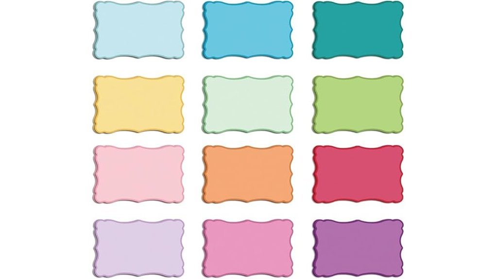 colorful vintage note cards