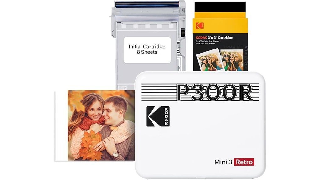 compact retro photo printer