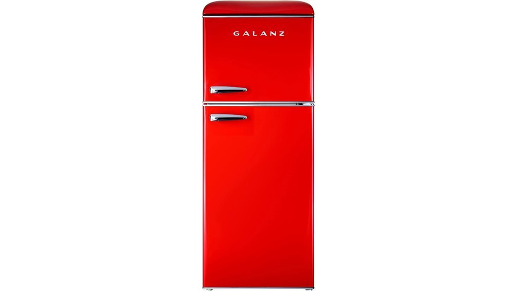 compact vintage style fridge freezer