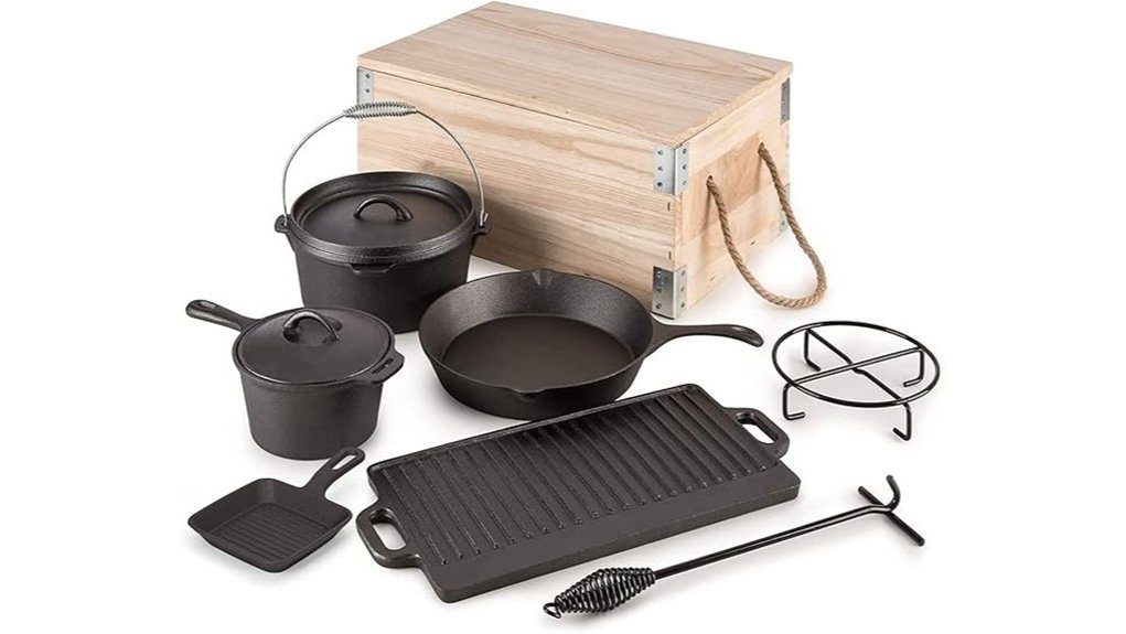 complete cast iron set