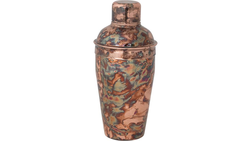 copper finish cocktail shaker