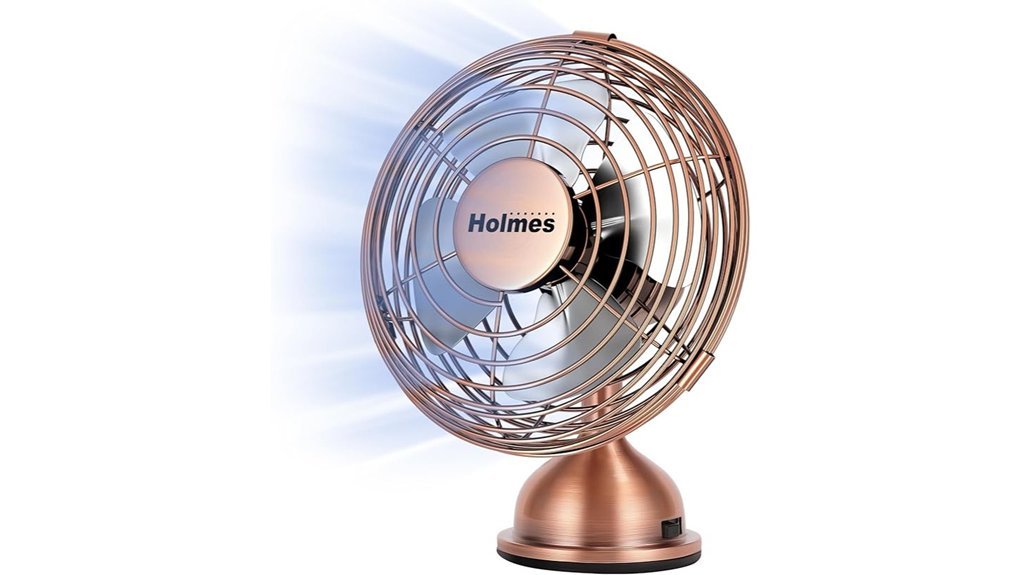 copper usb desk fan