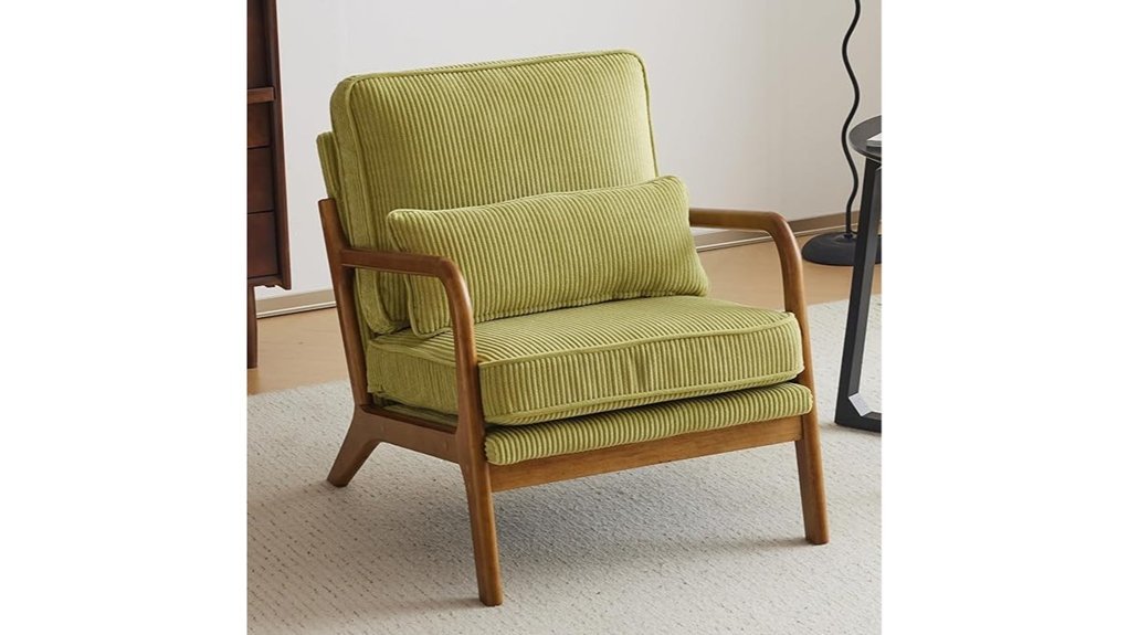 corduroy accent armchair design