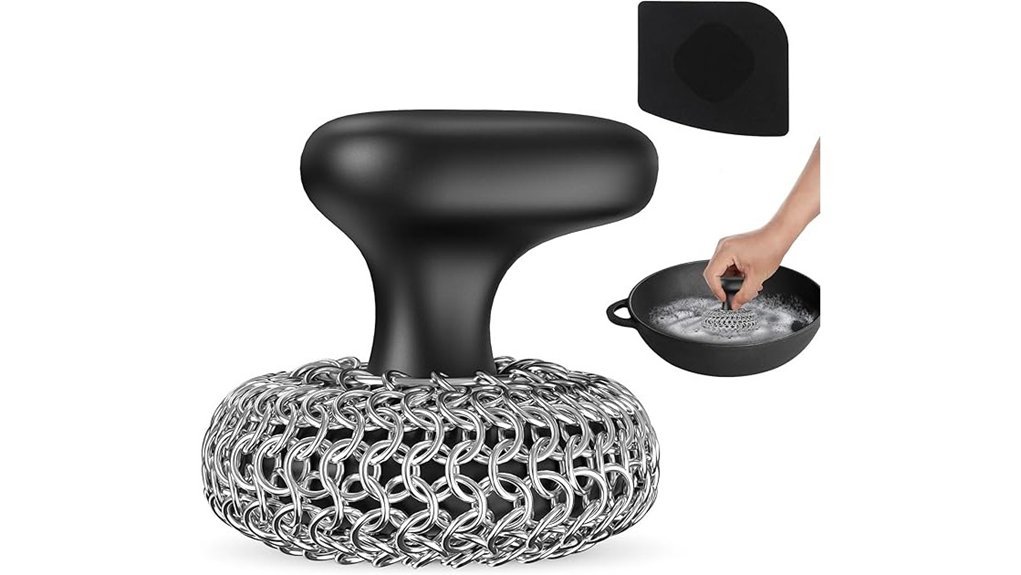 durable cast iron scrubber