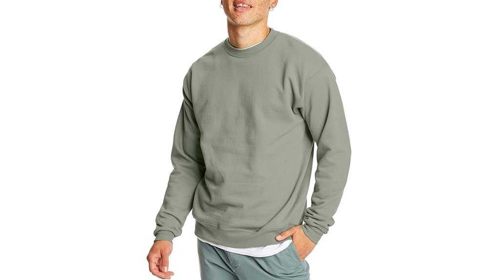 eco friendly fleece crewneck sweatshirt