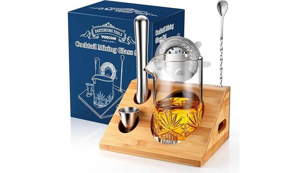 elegant cocktail mixing set