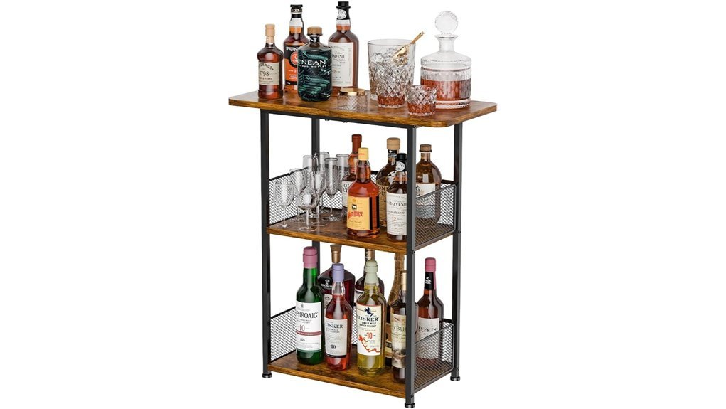 elegant freestanding wine storage