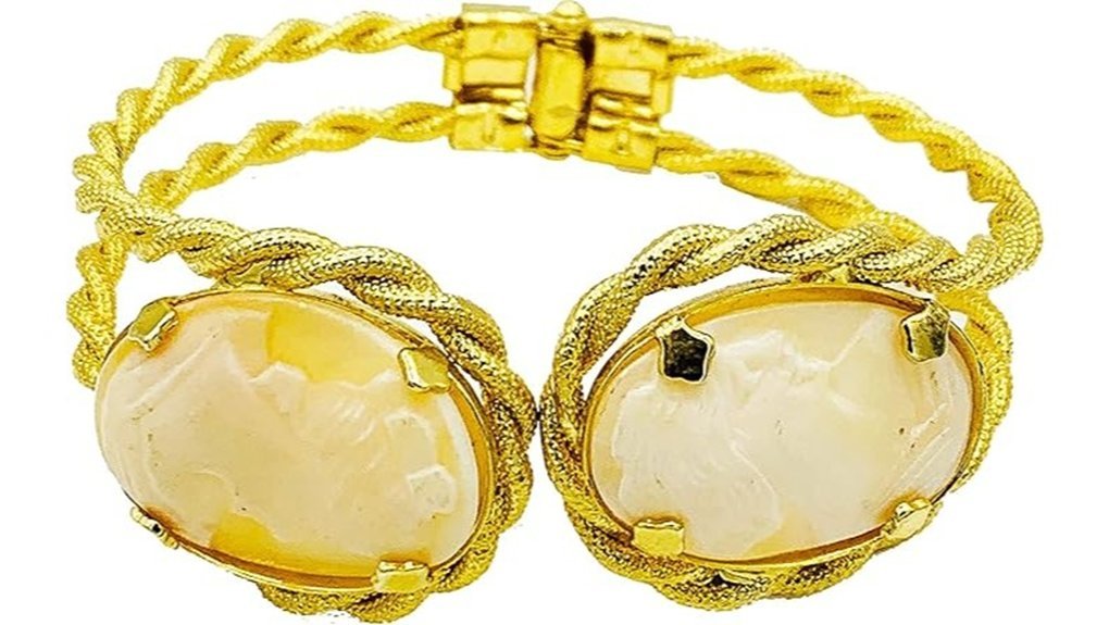 elegant hinged cuff bracelet
