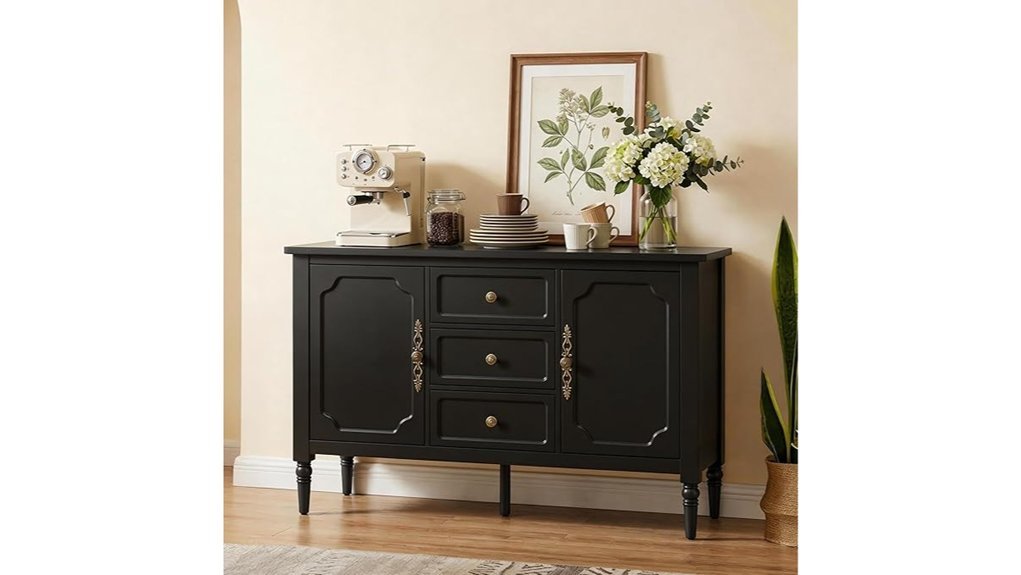elegant storage with drawers