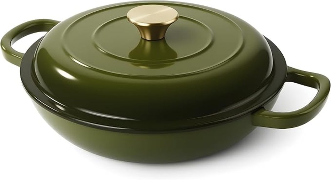 enameled cast iron braiser