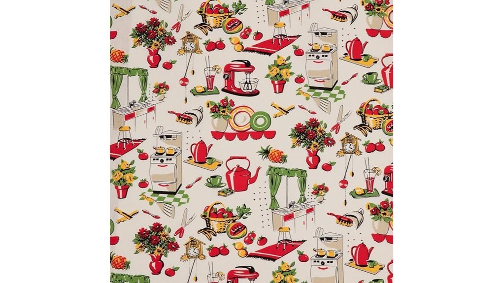 fifties kitchen cotton fabric