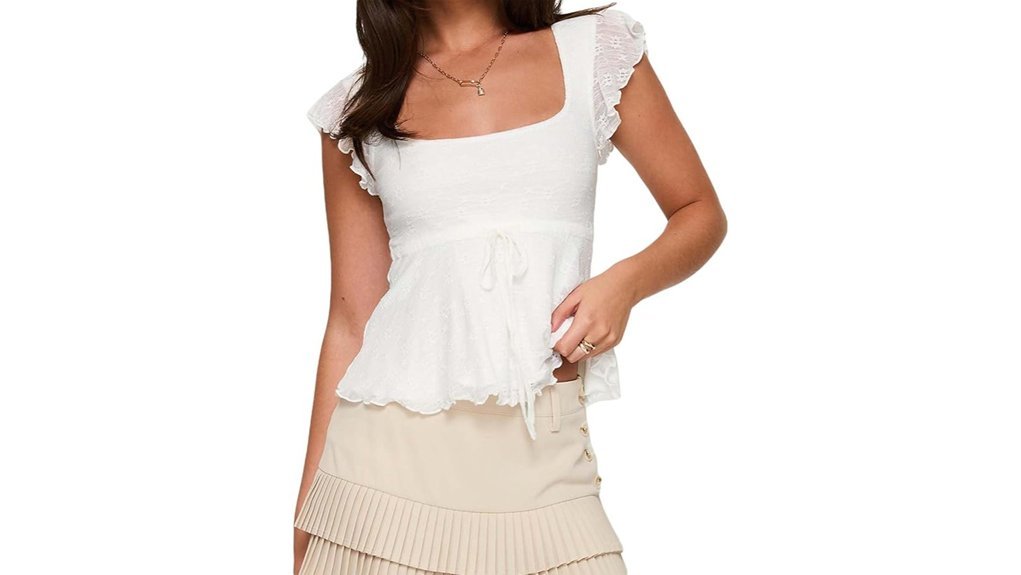 floral lace sheer crop
