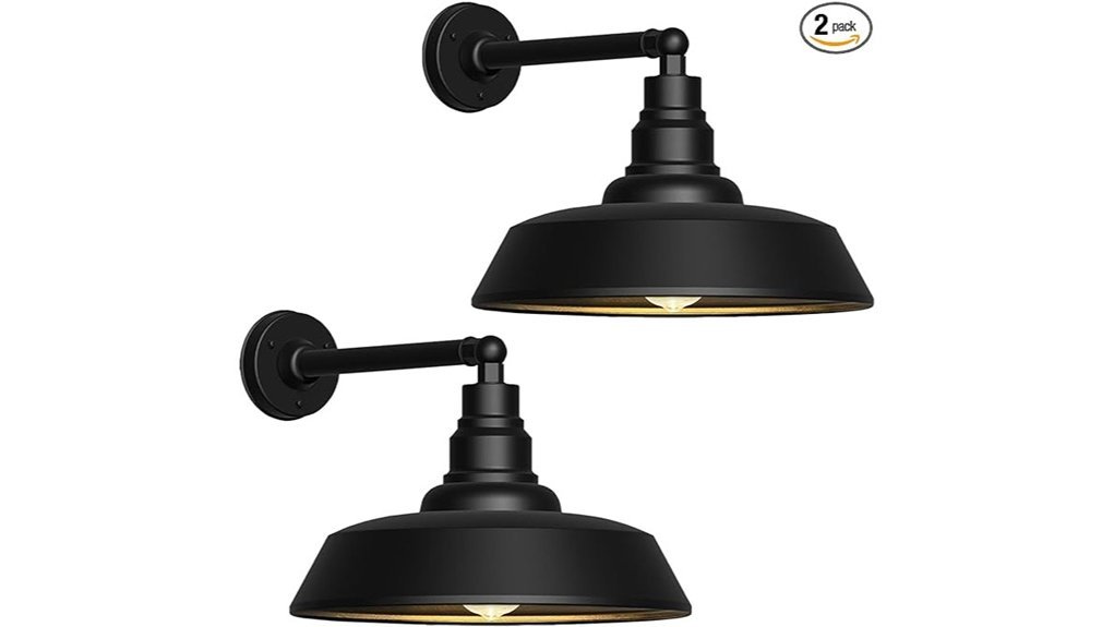 gooseneck barn lights set