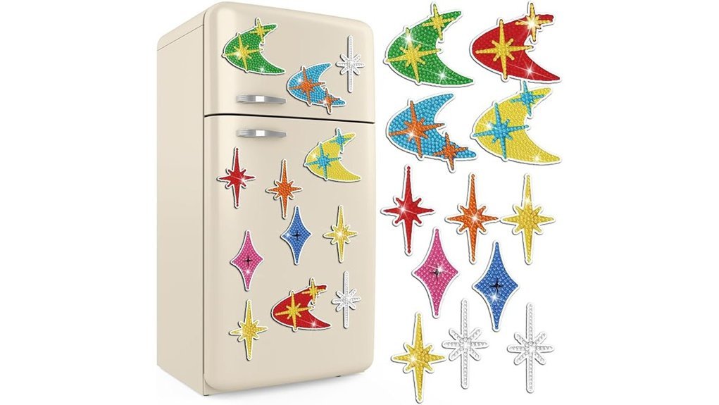 midcentury atomic star magnets