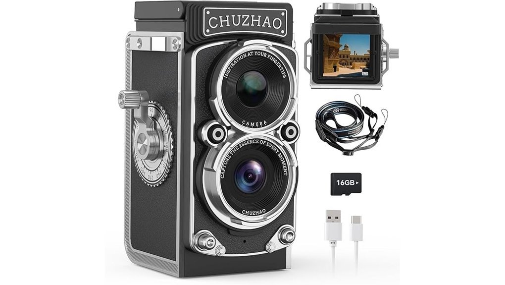 mini vintage twin lens camera
