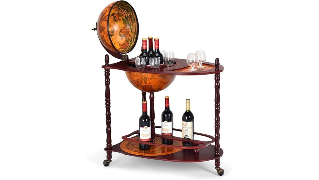 mobile liquor cabinet bar