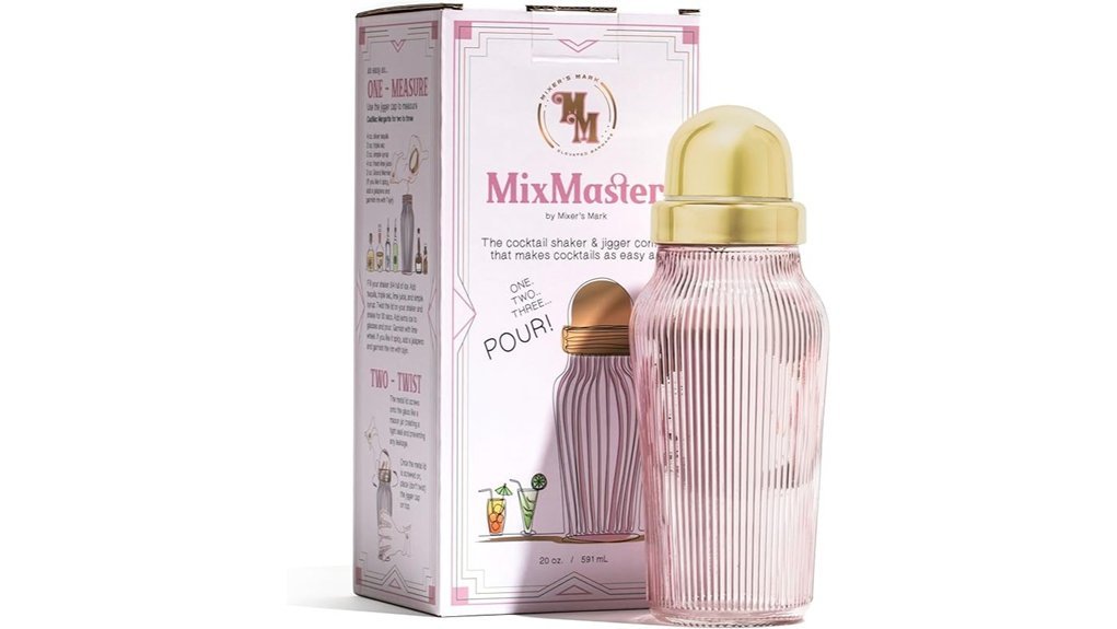 pink cocktail shaker set