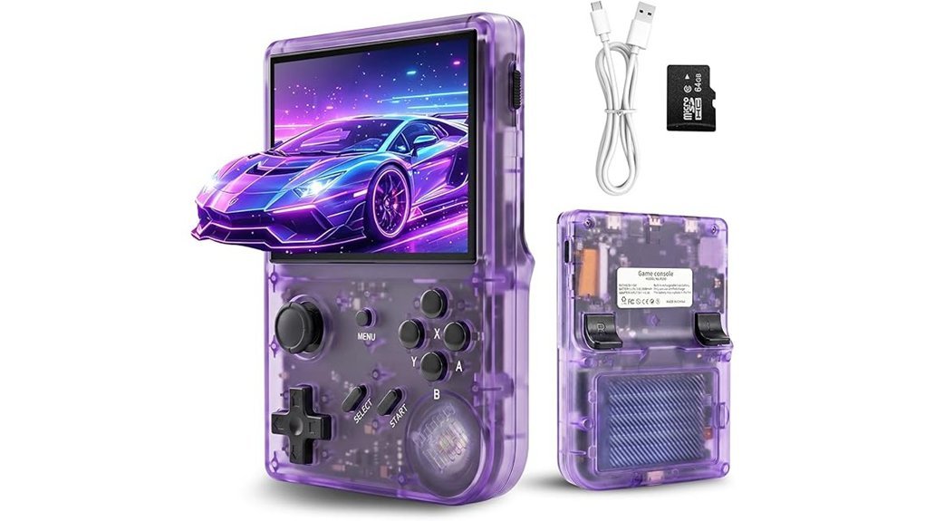 portable console with games