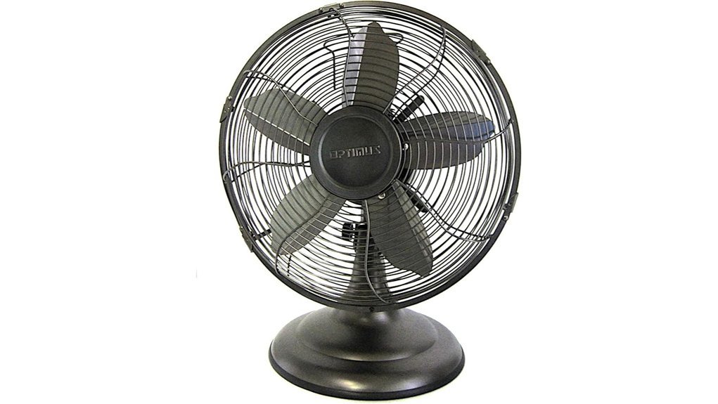 retro 12 inch oscillating fan