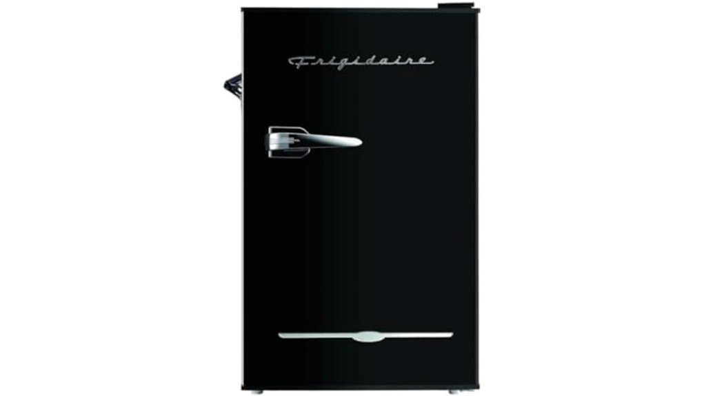 retro black bar fridge