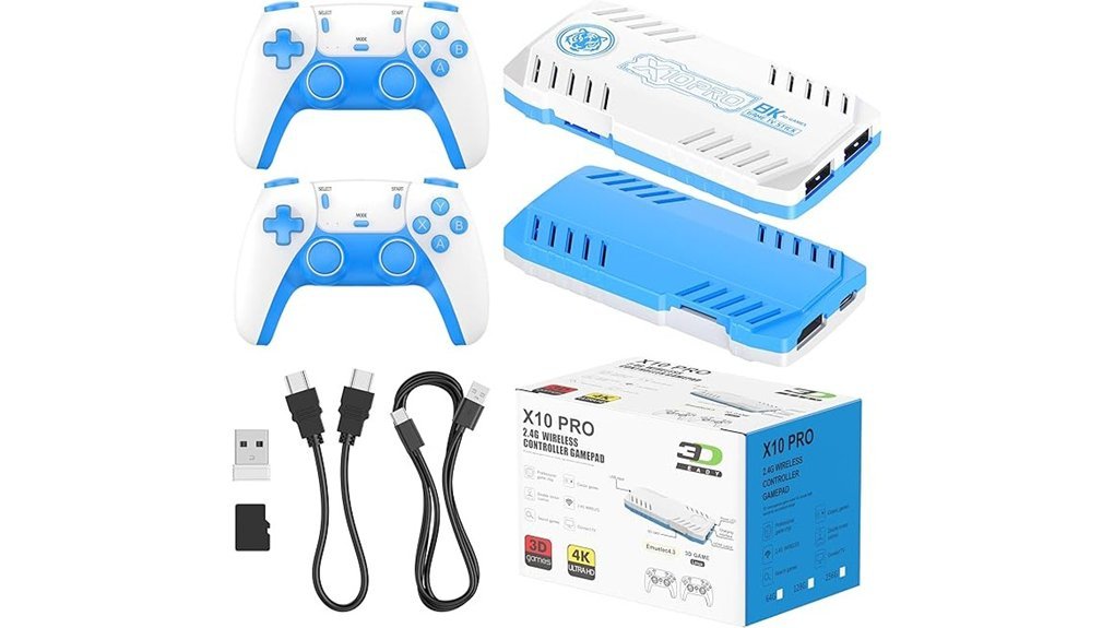 retro gaming with controllers
