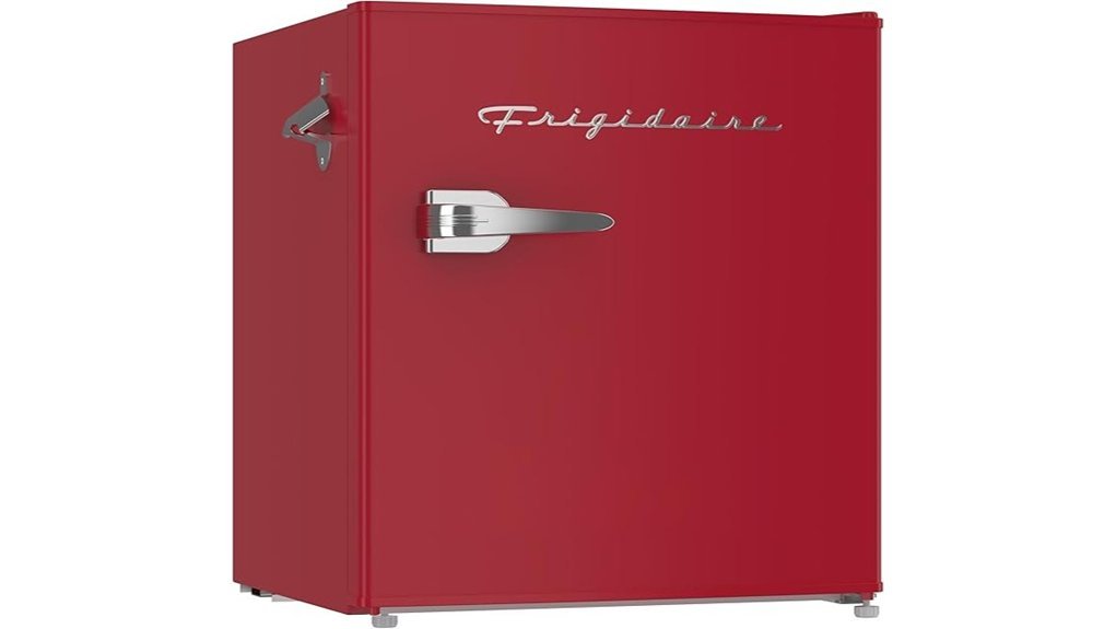retro red bar fridge