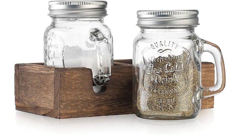 rustic mason jar set