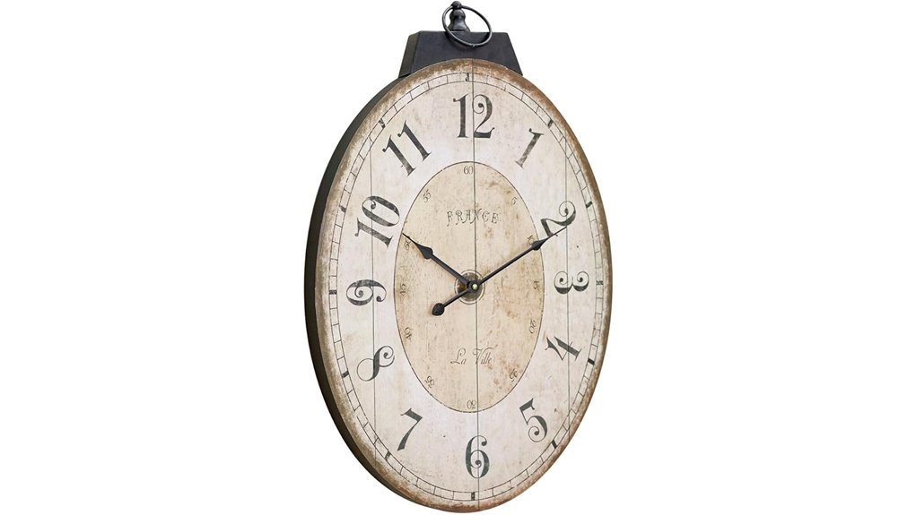 rustic vintage french clock