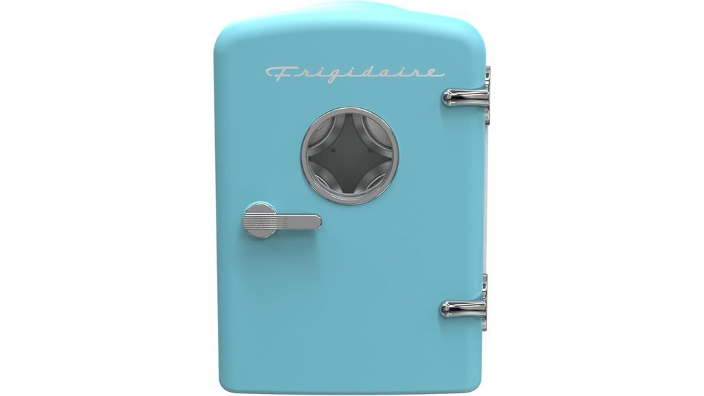skyblue retro mini fridge