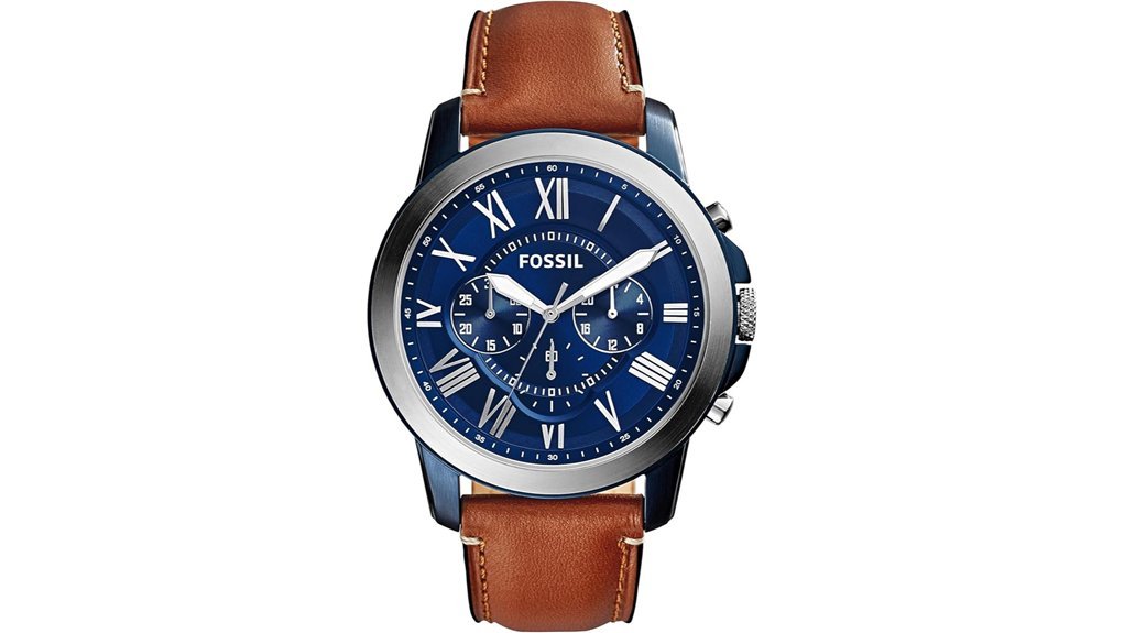 stylish stainless steel chronograph