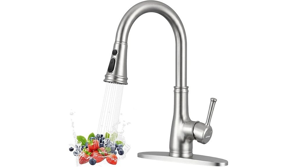 vintage brushed nickel faucet