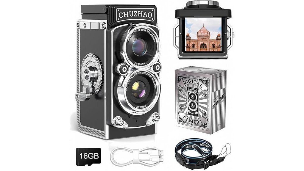 vintage camera with timestamp