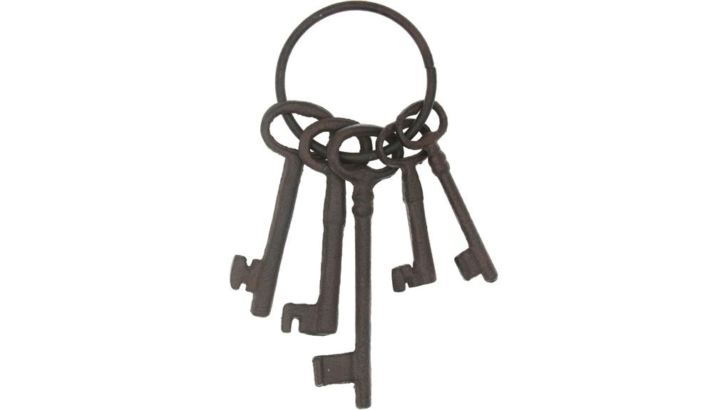 vintage cast iron keys