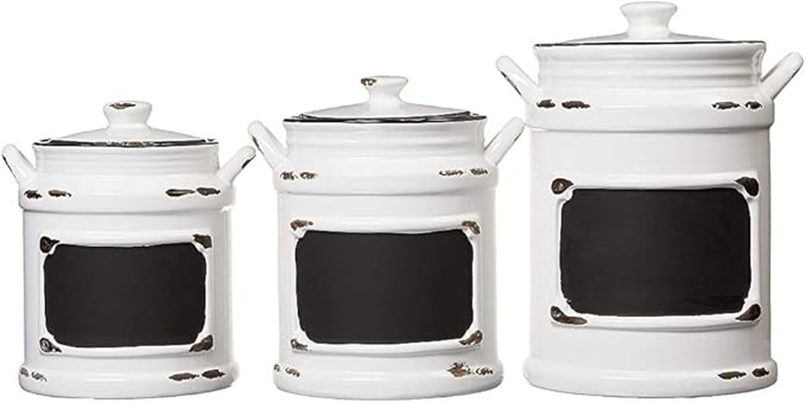 vintage ceramic canister set