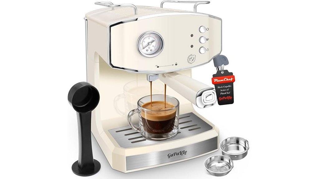 vintage espresso maker features