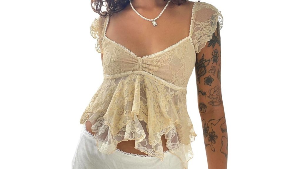 vintage floral sheer blouse