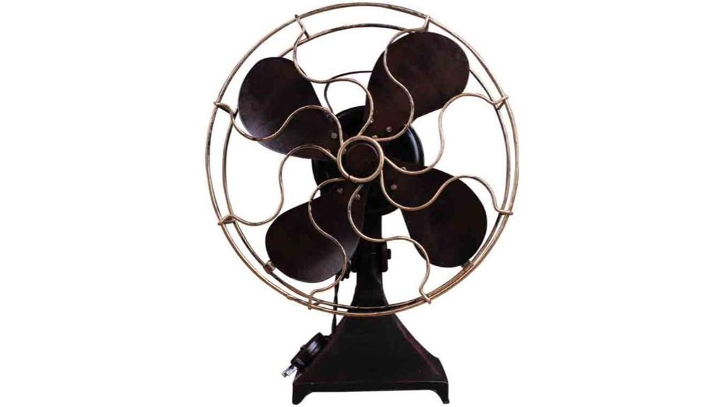 vintage iron table fan